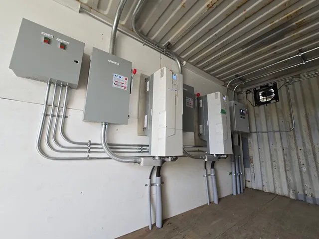 Metering and disconnect pedestal for the new BC Hydro service