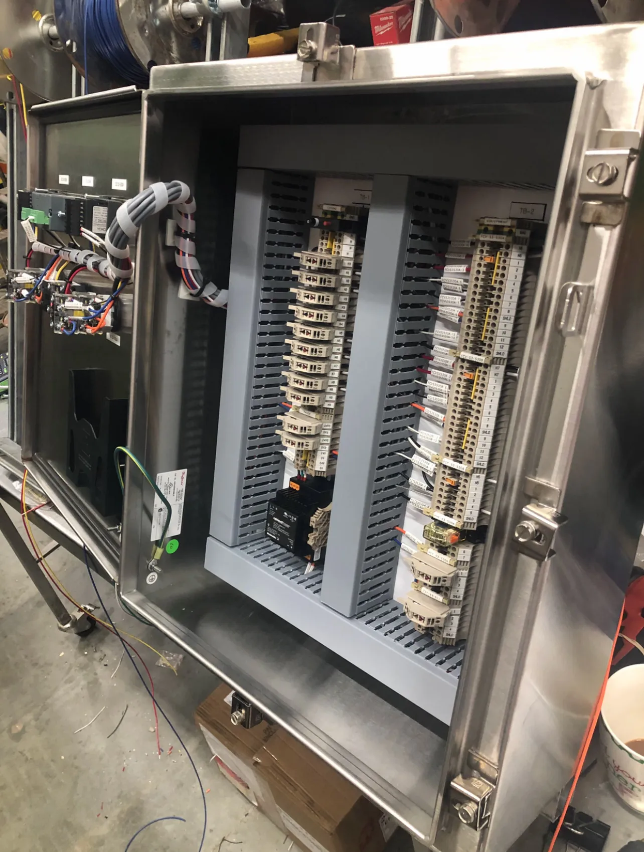 Industrial electrical panel in the Thompson-Okanagan